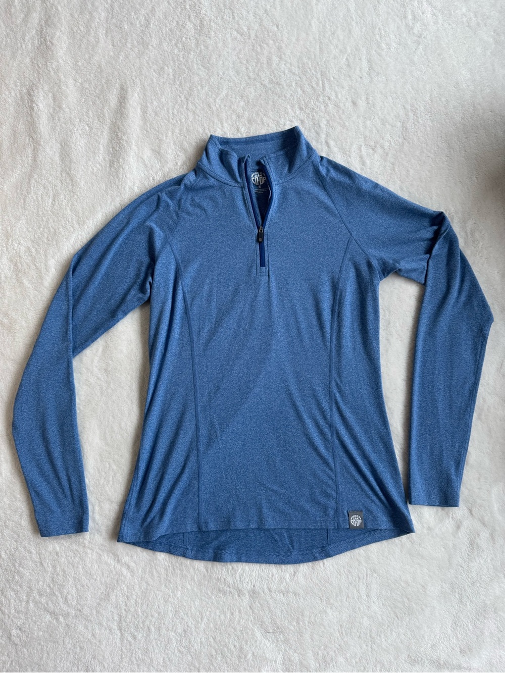 REI Co-op Lightweight Quarter-Zip Performance Top — Small, Blue